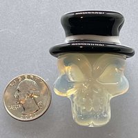 Ghost Skull pendant with Top Hat 
