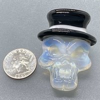Ghost Skull pendant with Top Hat 