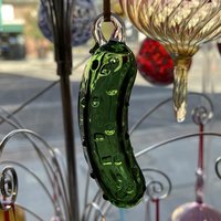 Glass Christmas Pickle Ornament