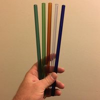 Glass drinking straw (Set of 3)