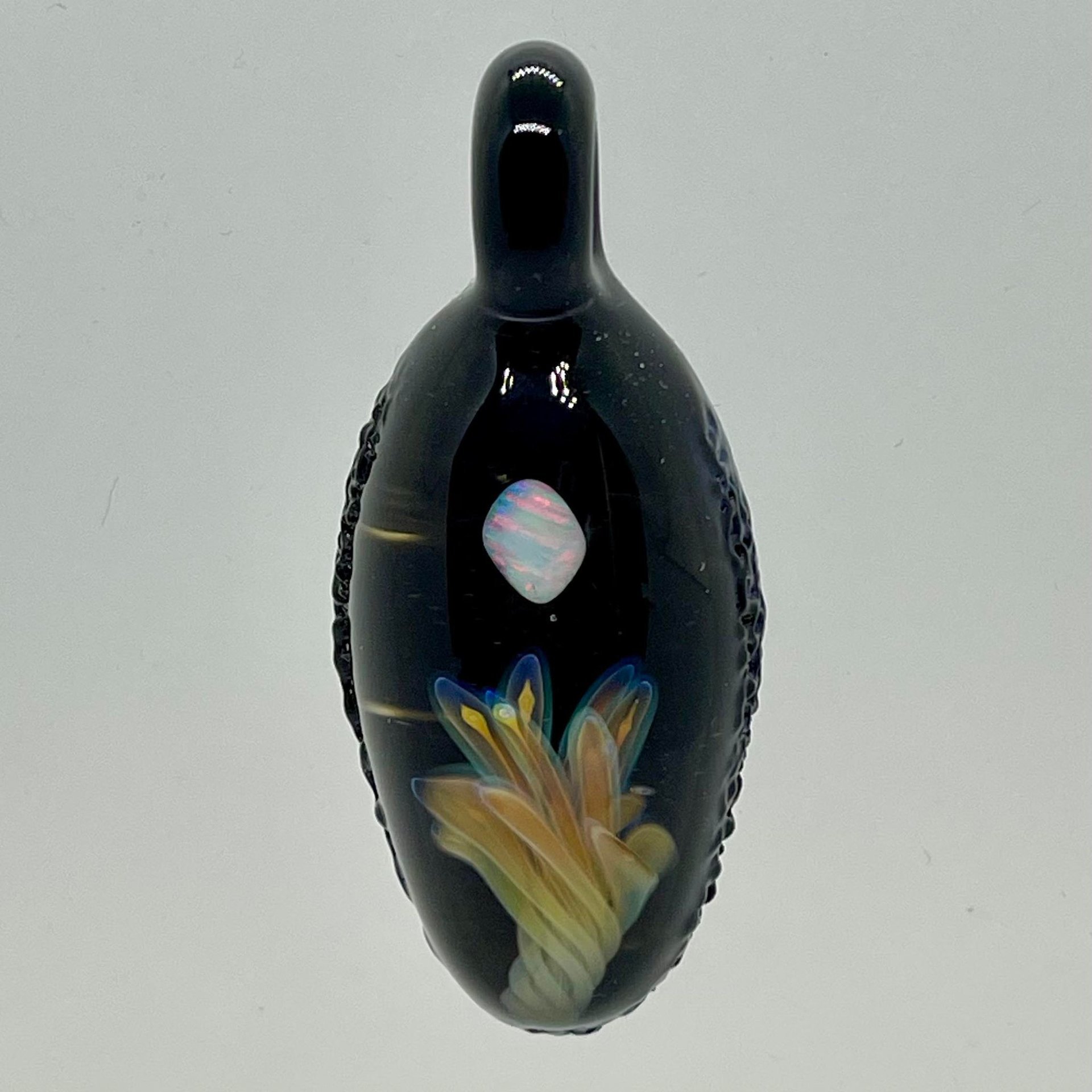 Floating opal implosion pendant