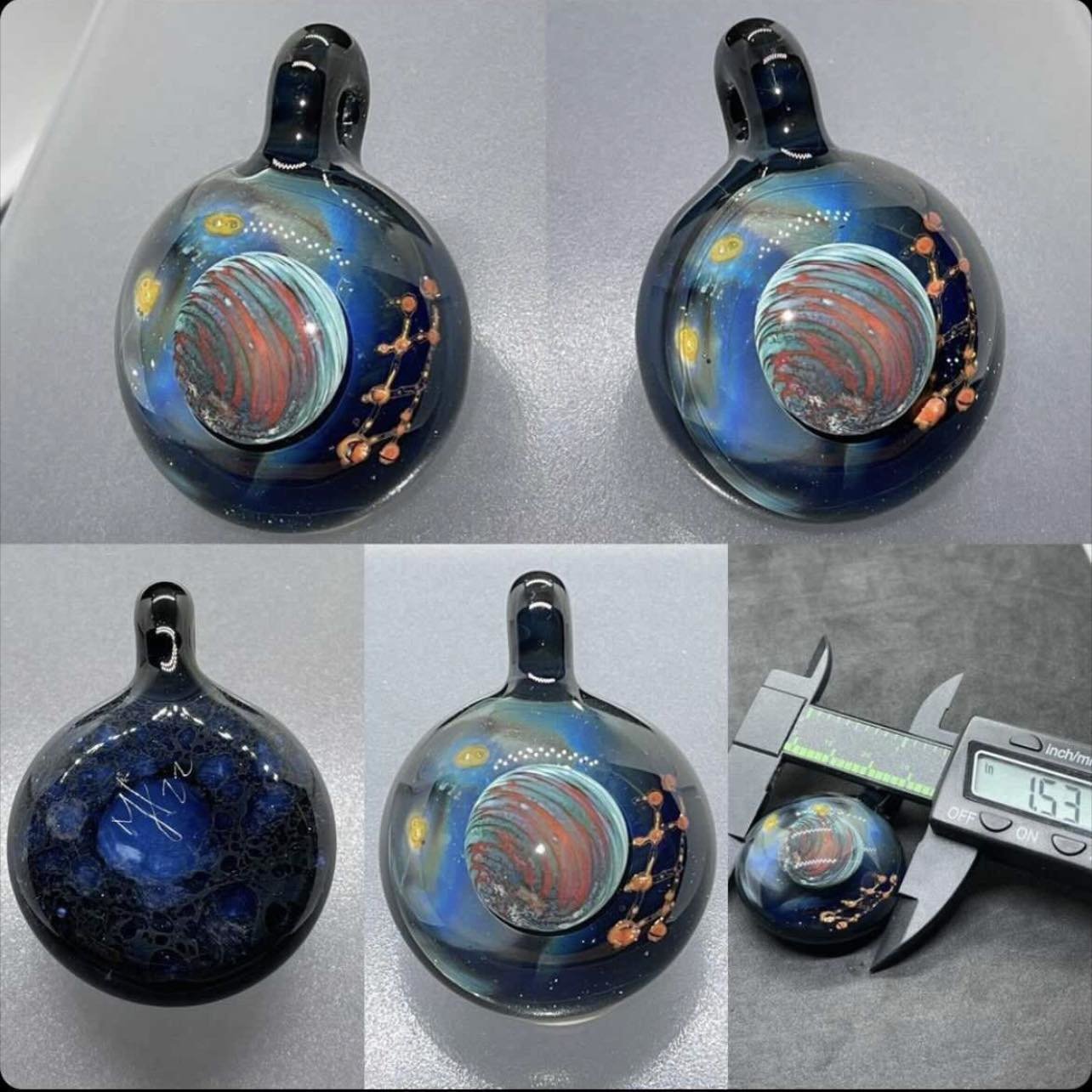 Galaxy Pendant with Silver & Copper