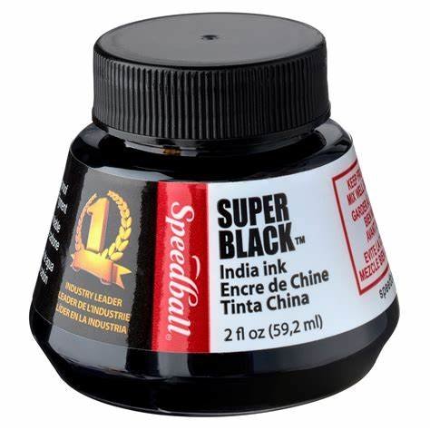 Speedball 2 oz Black India Ink