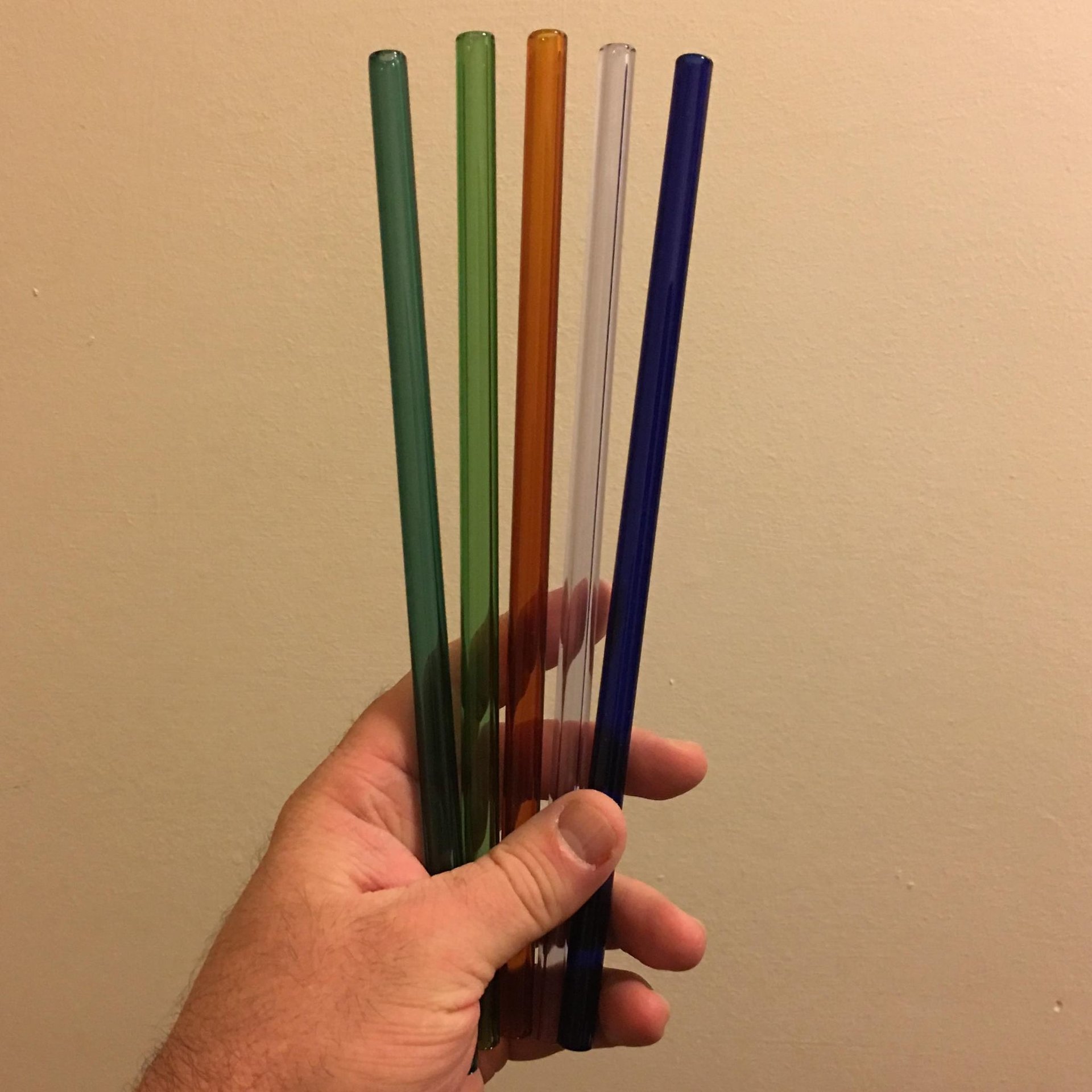 Glass drinking straw (single)